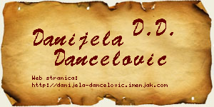 Danijela Dančelović vizit kartica